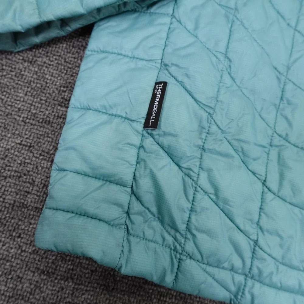 The North Face ThermoBall Eco Jacket Mens Large Blue Puffer Insulated Zip